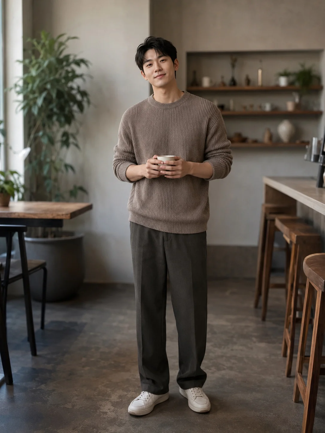 咖啡轻握姿势示范